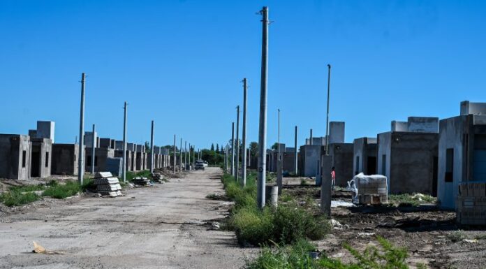 ANSL » El nuevo barrio que nace en el sector sur de la ciudad de San Luis tiene un 50% de avance