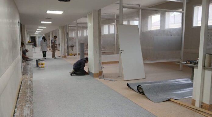 ANSL » La reconstrucción de la planta alta del Hospital ‘Juan Domingo Perón’ alcanzó el 85% de avance