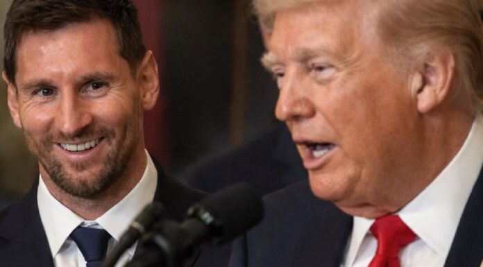 Messi con Trump (y la maldita comparación con Maradona)